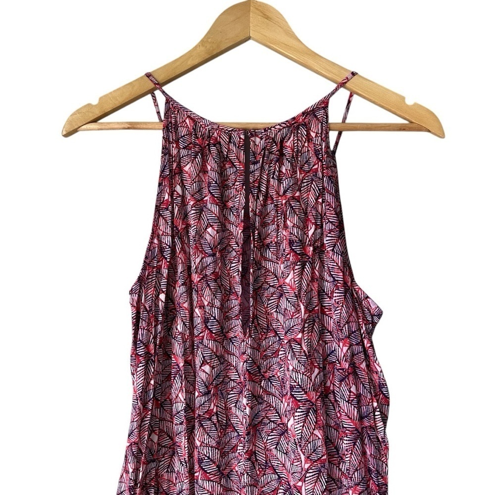 GAP Sleeveless Print Lightweight Halter Jumper Romper, XL - Picture 12 of 16